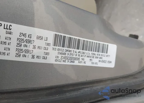 2014 Dodge Grand Caravan Sxt z USA, uszkodzony, nr VIN 2C4RDGCG5ER388305